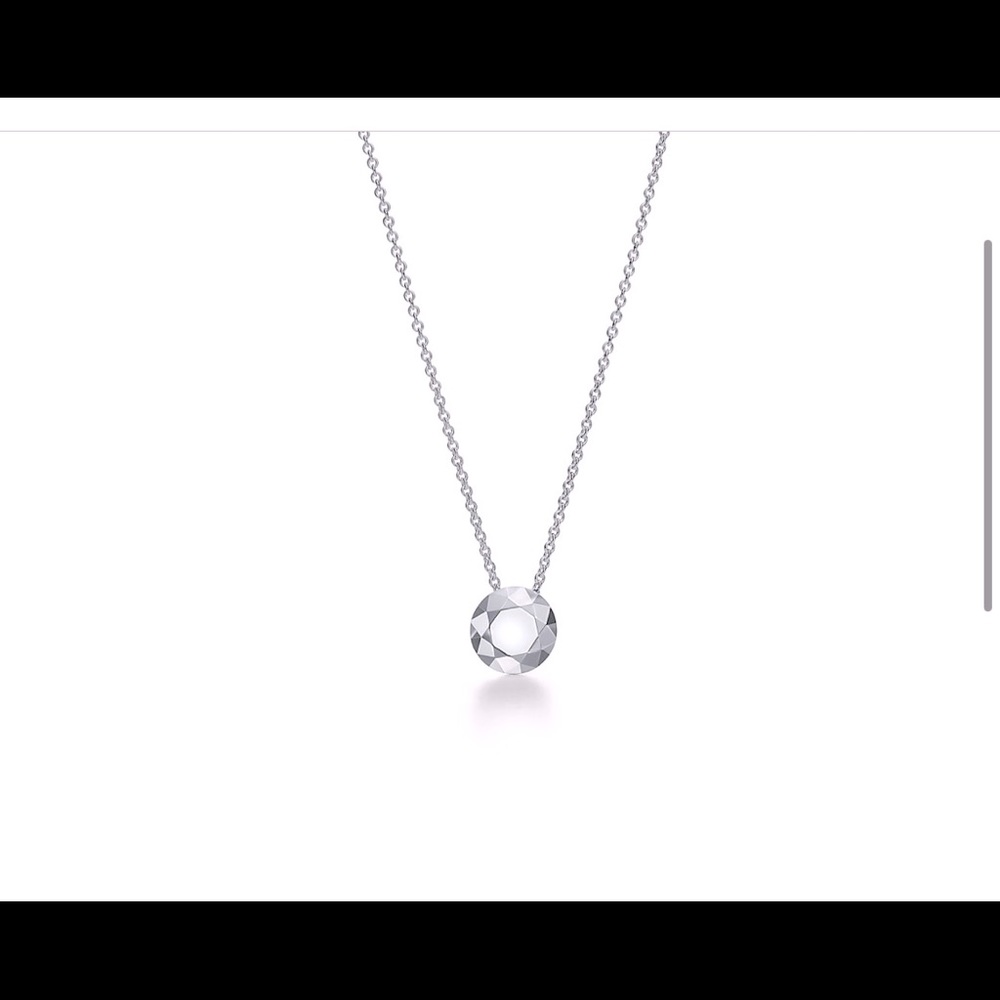 Tiffany & Co Elsa Peretti 2 Carat Faceted Pendant Necklace.Silver.New in box.